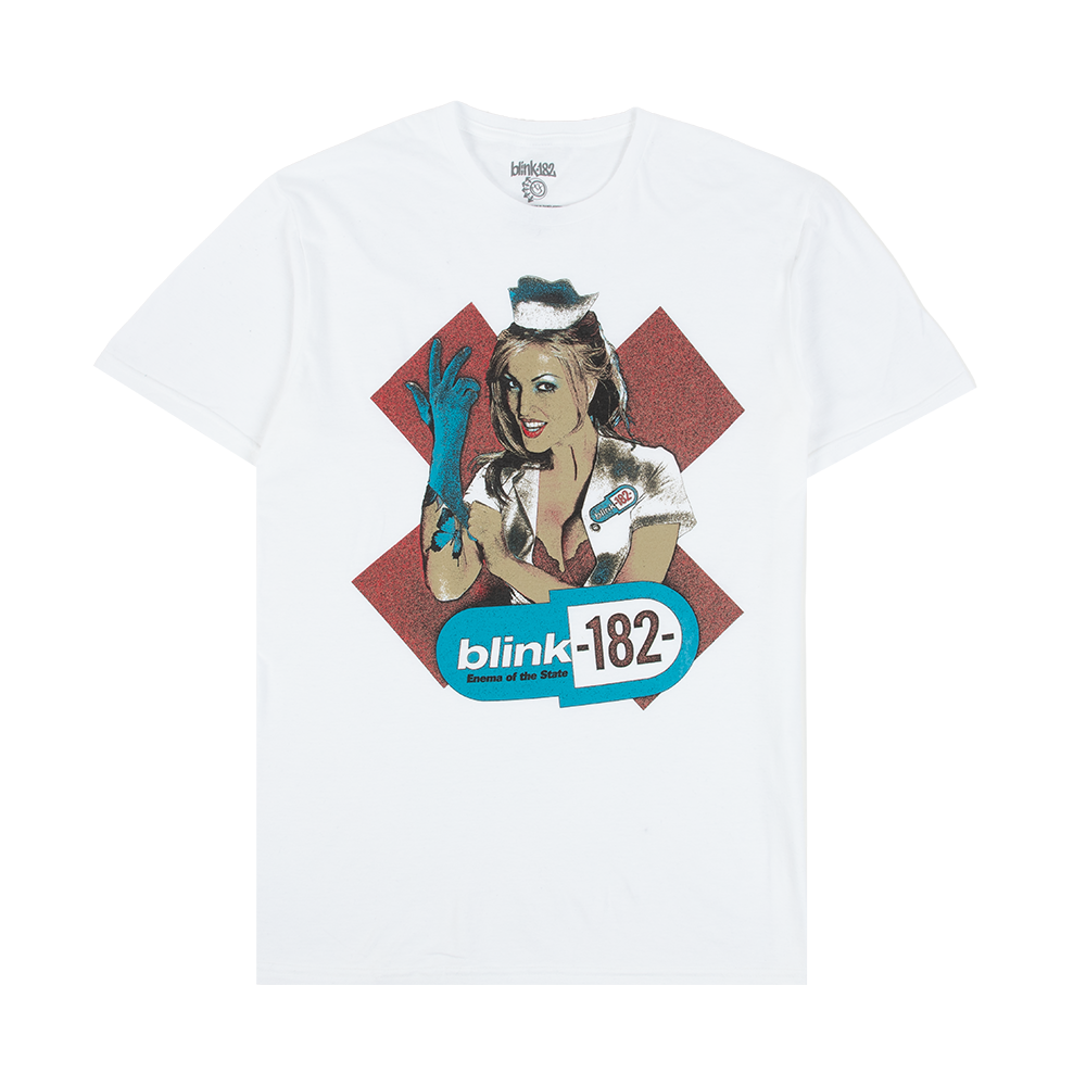 Enema of the State White T-Shirt - blink-182 Official Store