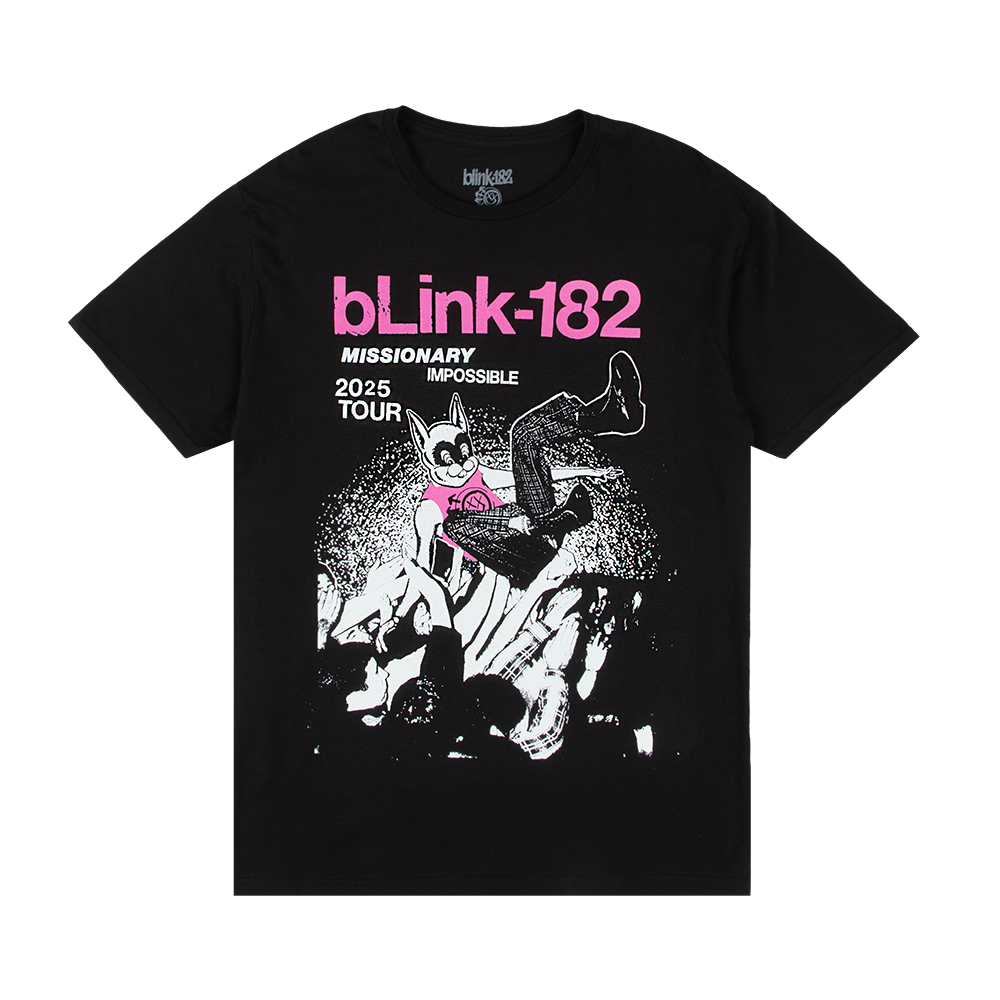 Missionary Impossible Tour Black T-Shirt - blink-182 Official Store