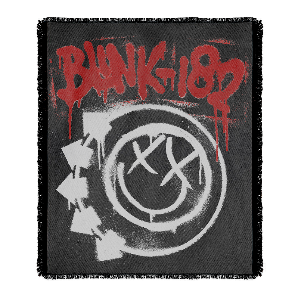 Smiley Logo Woven Blanket - blink-182 Official Store