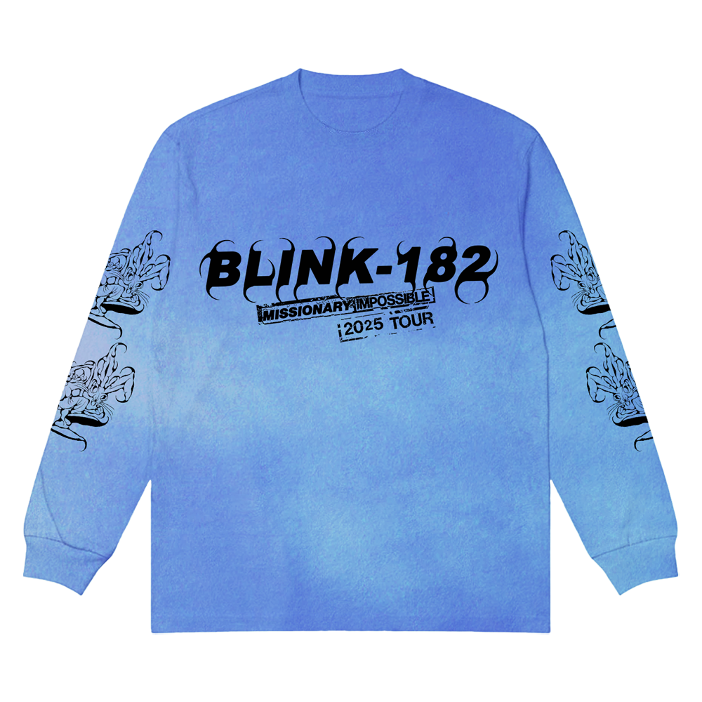 Missionary Impossible 2025 Tour Blue Longsleeve - blink-182 Missionary Impossible 2025 Tour Blue Longsleeve - blink-182
