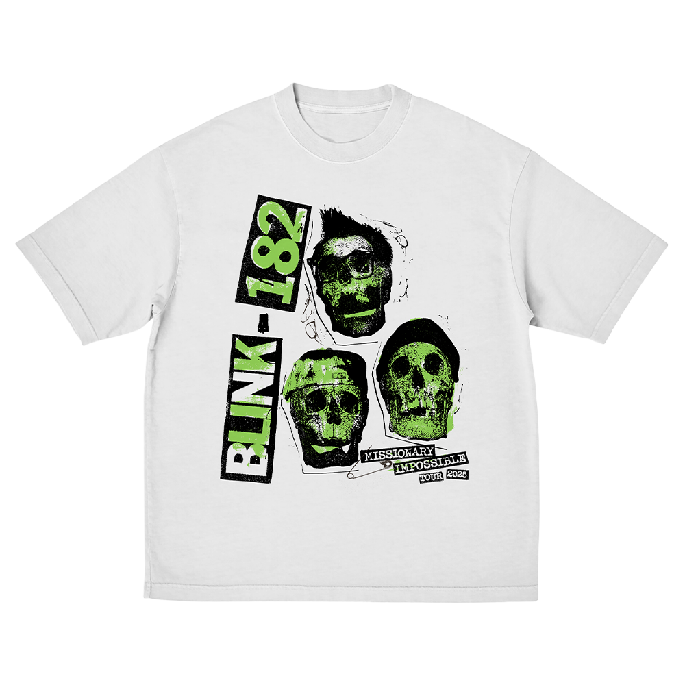 White Skull 2025 Tour Tee - blink-182 Official Store White Skull 2025 Tour Tee - blink-182 Official Store