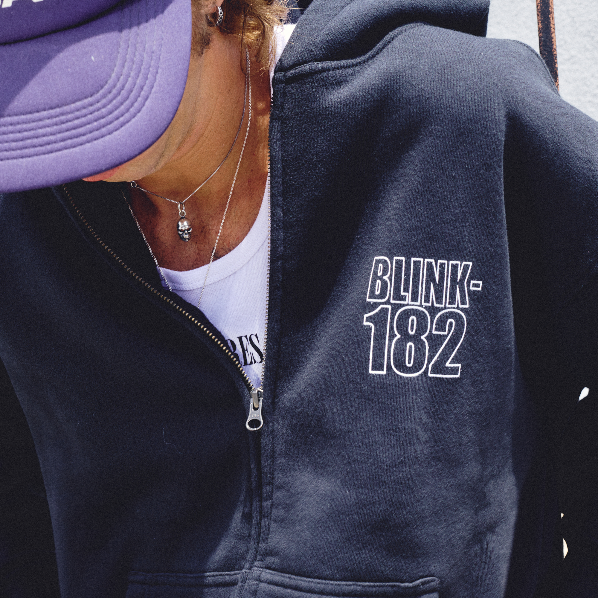 PLEASURES x blink-182 Bunny Peek Zip Hoodie - blink-182 Official Store PLEASURES x blink-182 Bunny Peek Zip Hoodie - blink-182 Official Store