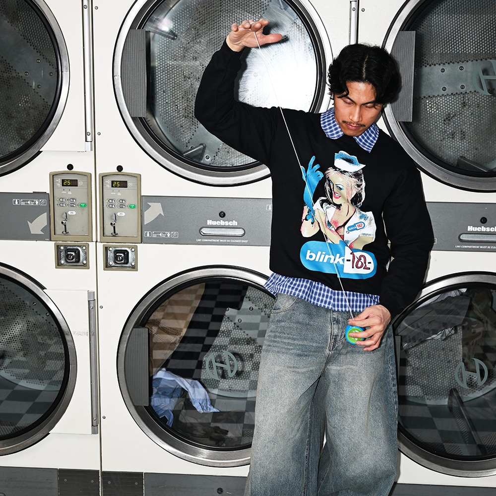 Enema of the State Black Crewneck Model 2