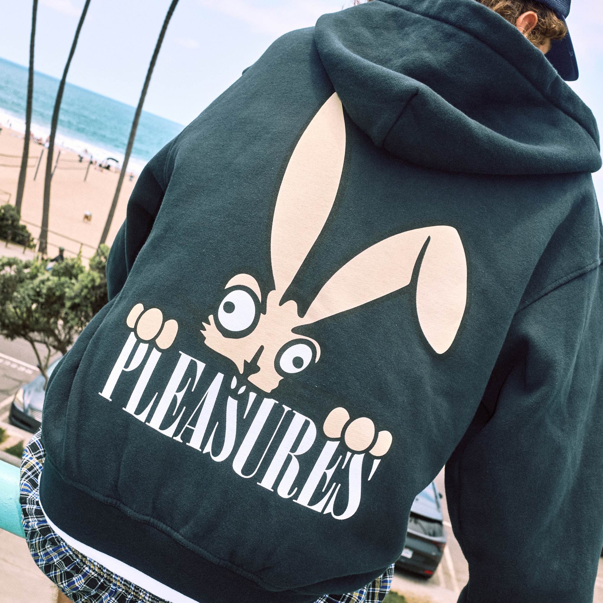 PLEASURES x blink-182 Bunny Peek Zip Hoodie - blink-182 Official Store