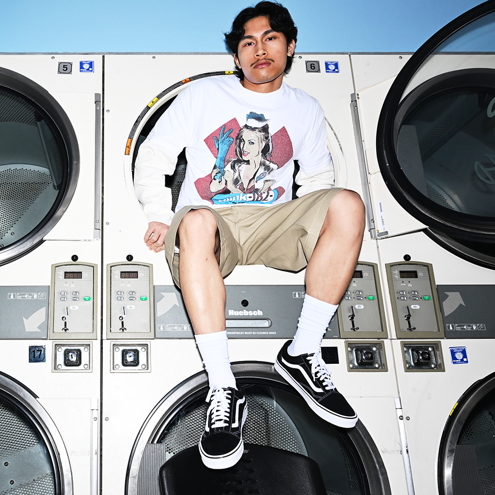 Enema of the State White T-Shirt Model 3