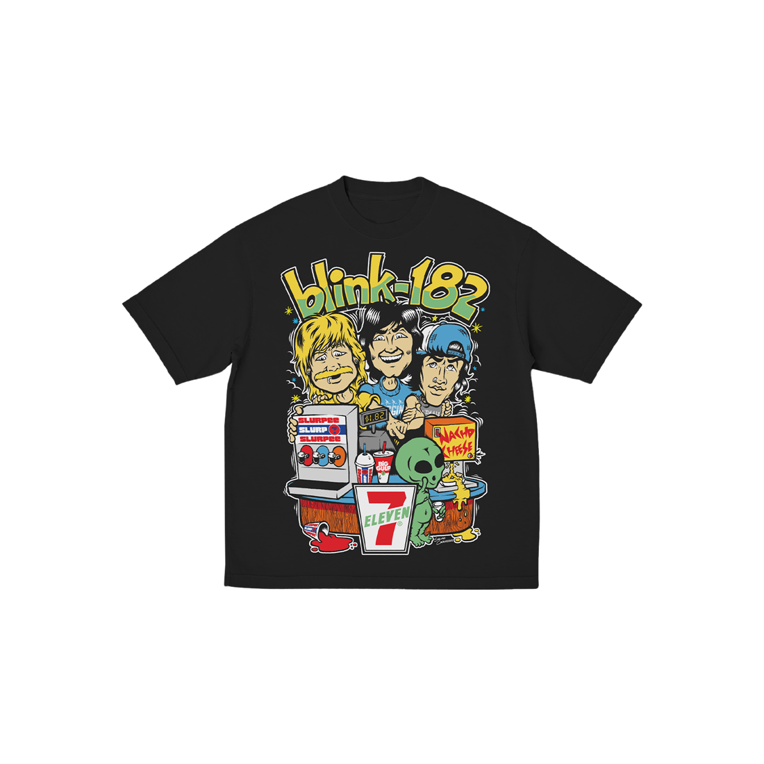 7-11 x BLINK-182 Take It To Eleven Illustrated Youth T-Shirt