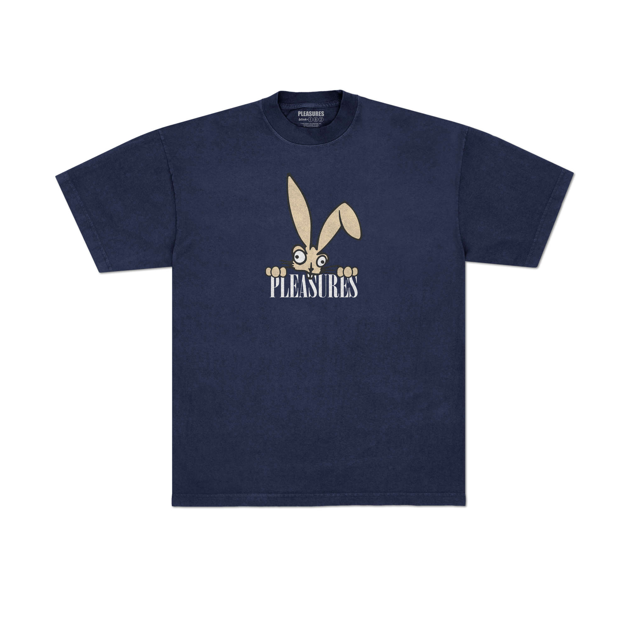 PLEASURES x blink-182 Bunny Peek T-Shirt front