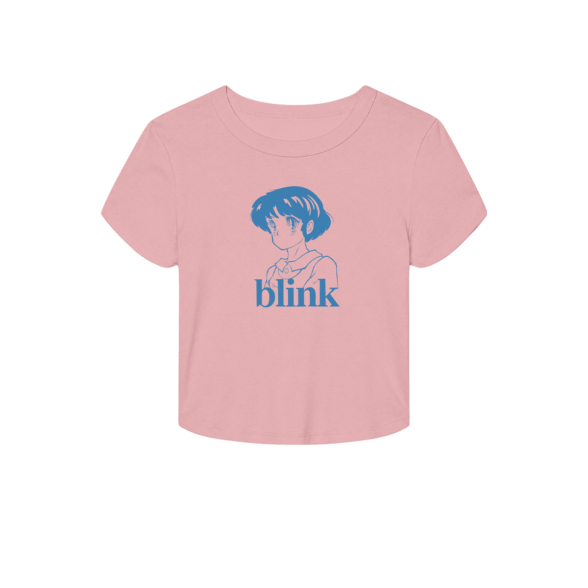 Anime Pink Crop Tee