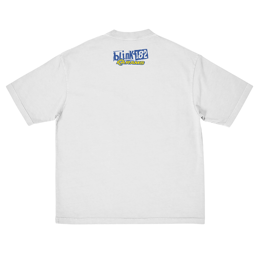blink-182 x LA RAMS Wide Receiver White T-Shirt Back
