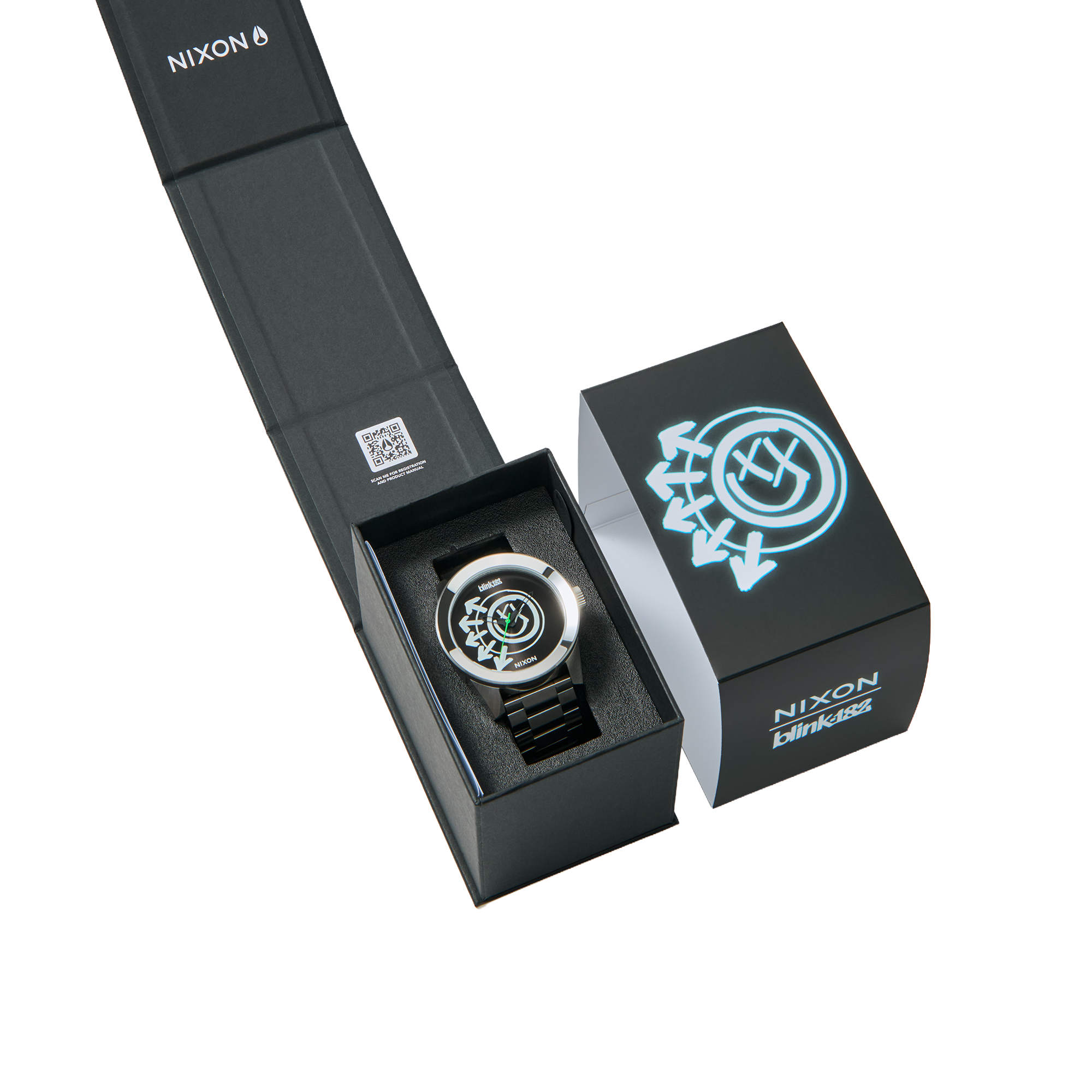 Nixon x blink-182 Smiley Corporal Watch box