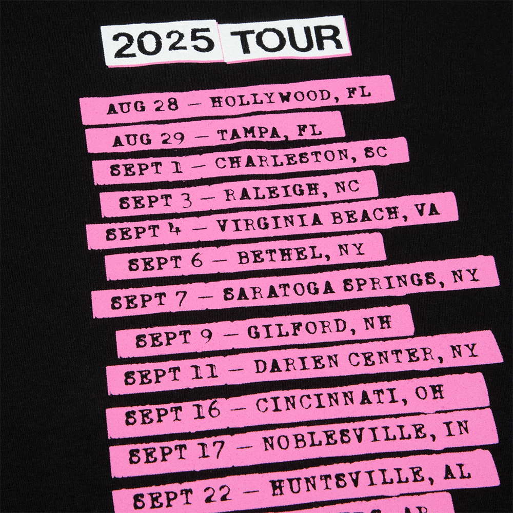Missionary Impossible Tour Black T-Shirt Dates