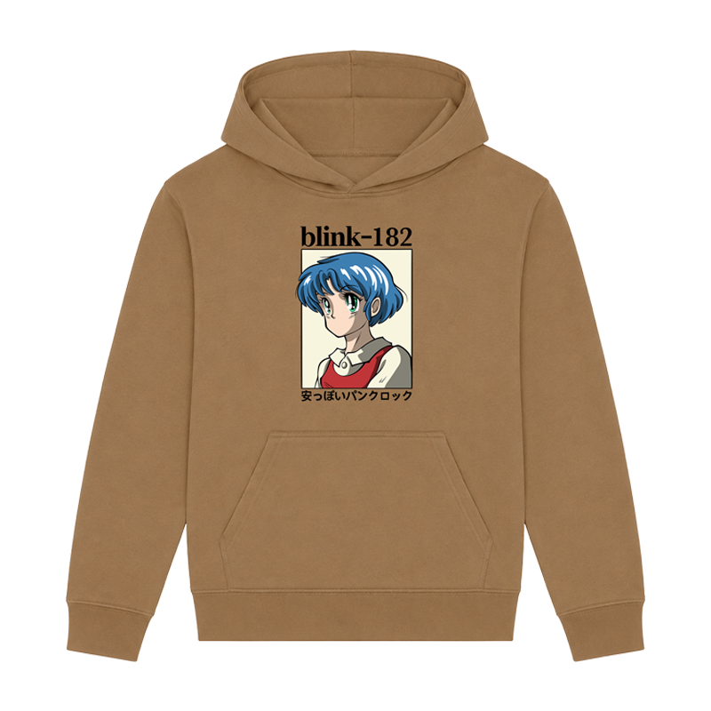 Anime Cheap Punk Rock Brown Hoodie