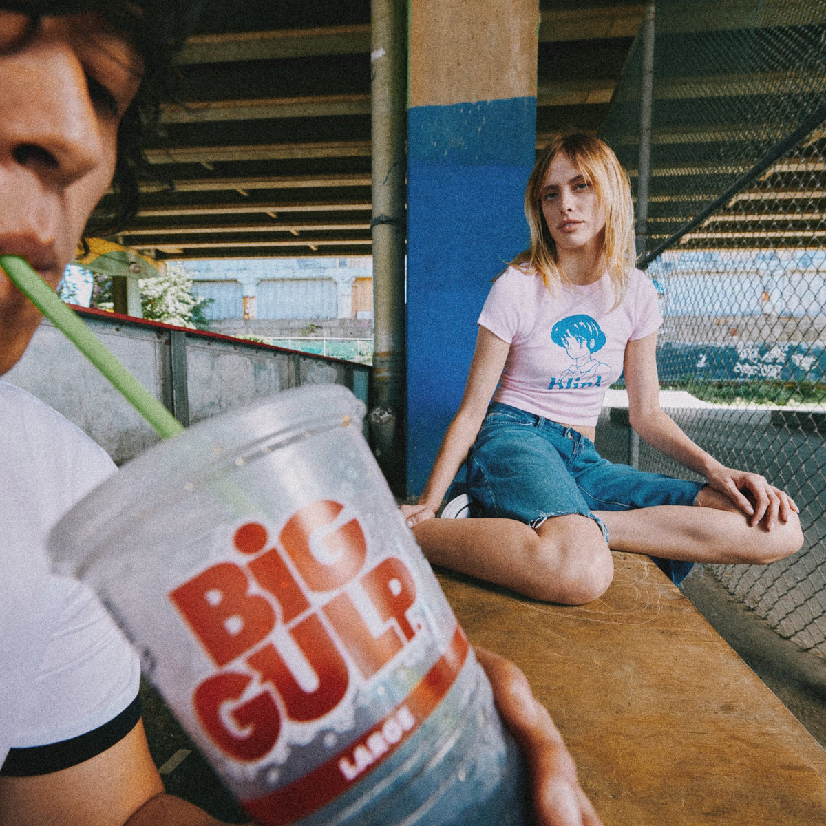 Anime Pink Crop Tee