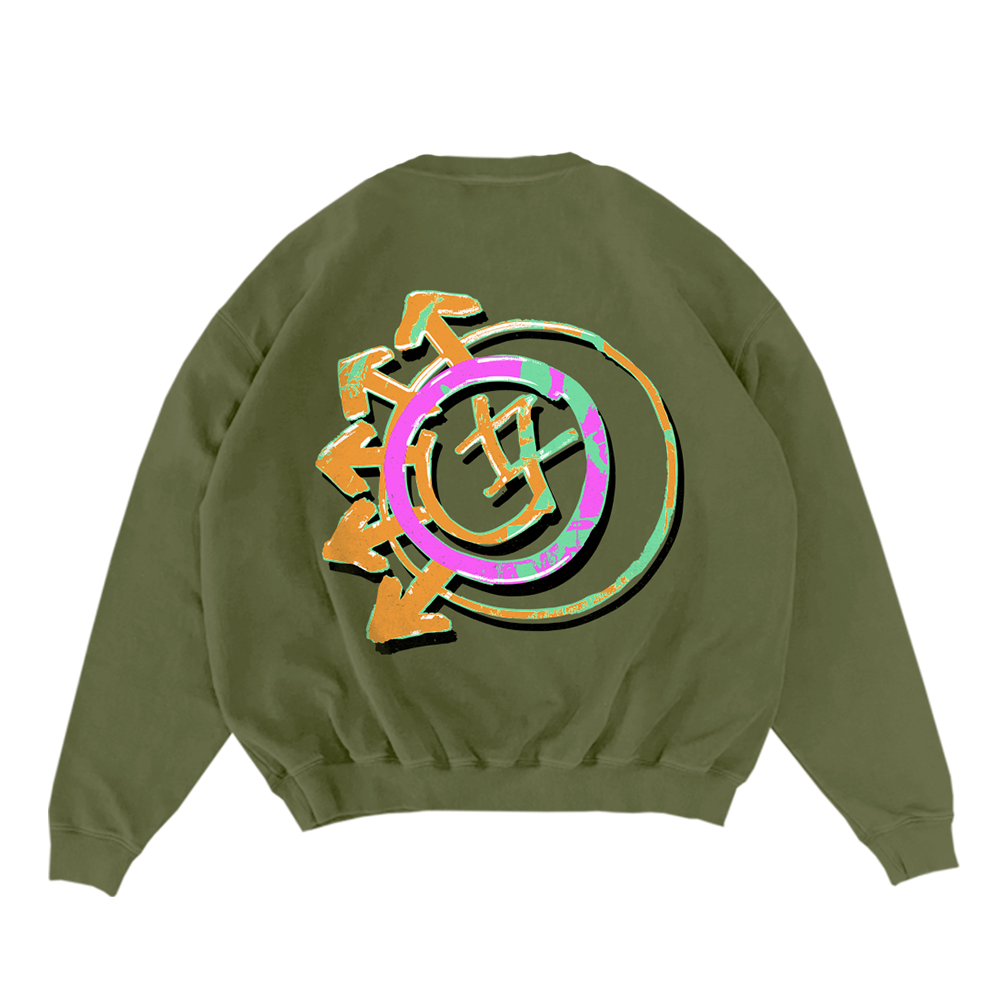 LOGO GREEN CREWNECK BACK