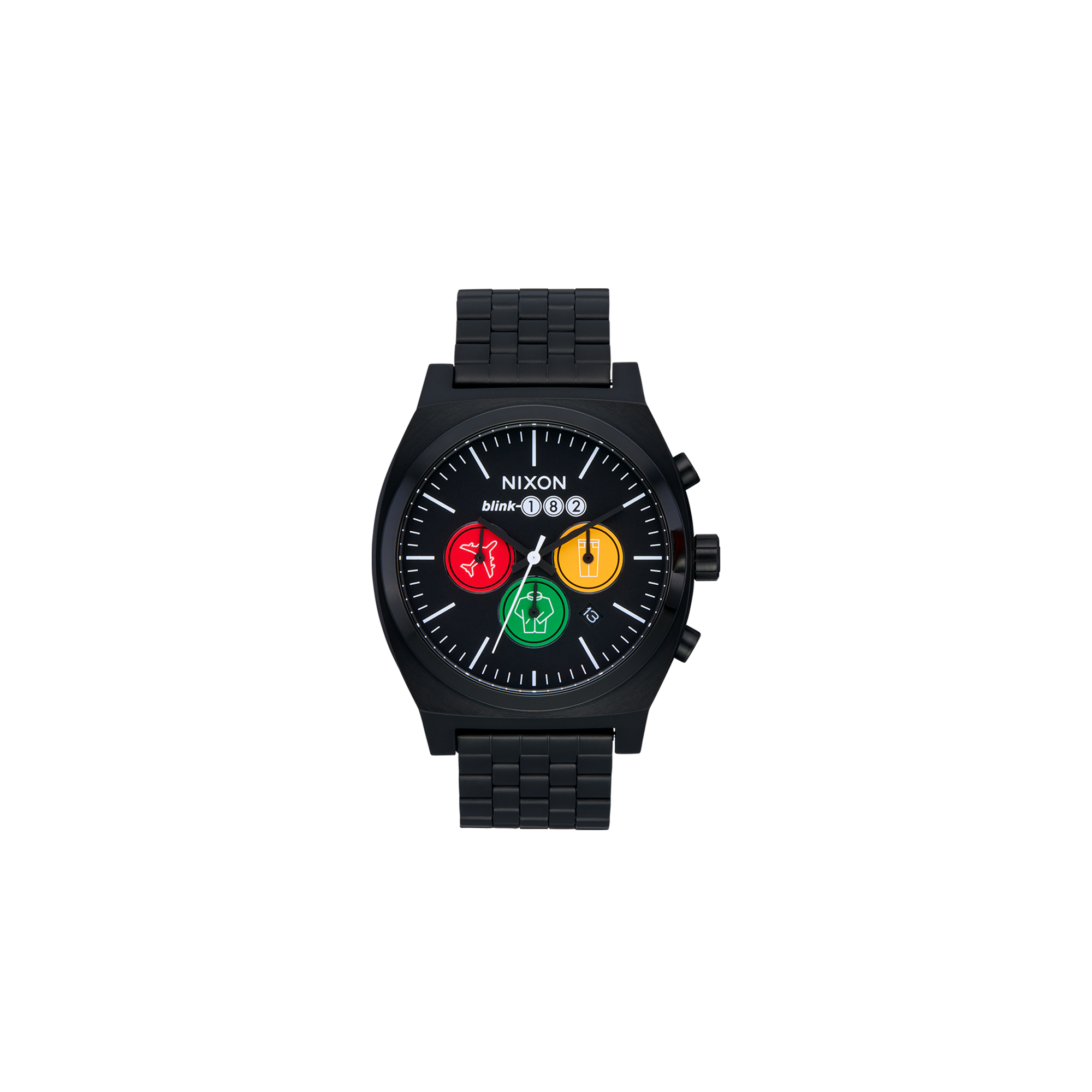 Nixon x blink-182 TOYPAJ The Time Teller Chrono Watch front