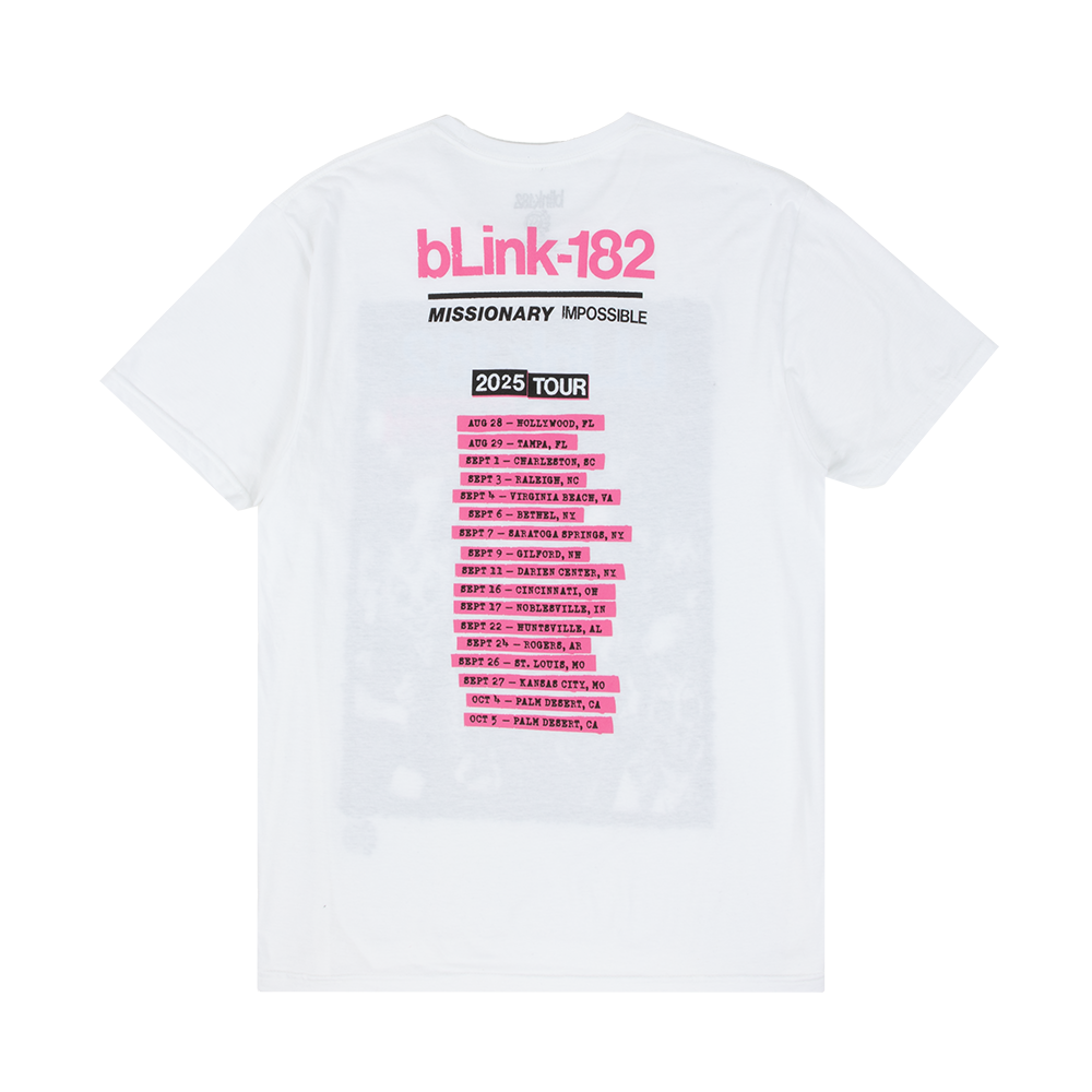 Missionary Impossible Tour White T-Shirt Back