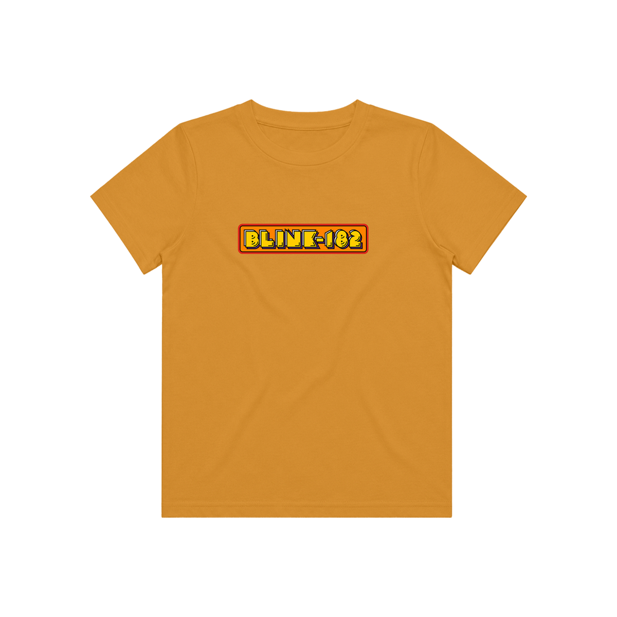 PAC-MAN X BLINK 182 Youth Gold Smiley T-Shirt front