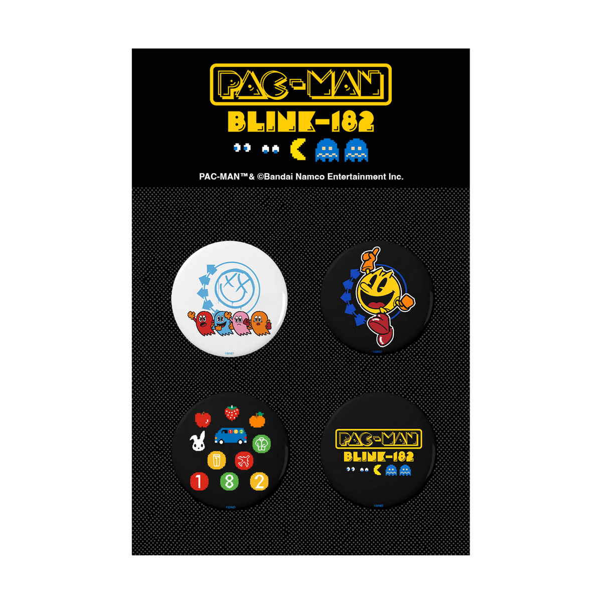 PAC-MAN x BLINK-182 Button Set