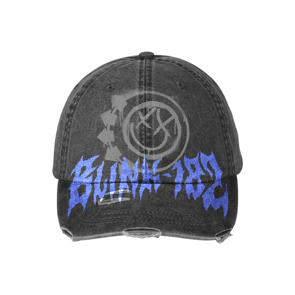 Smiley Distressed Logo Hat