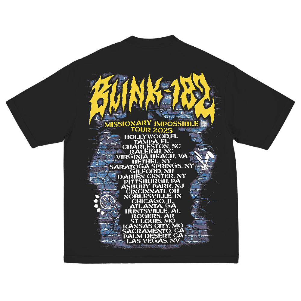 Mohawk Skeleton 2025 Tour Tee Back