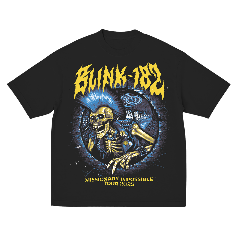 Mohawk Skeleton 2025 Tour Tee Front