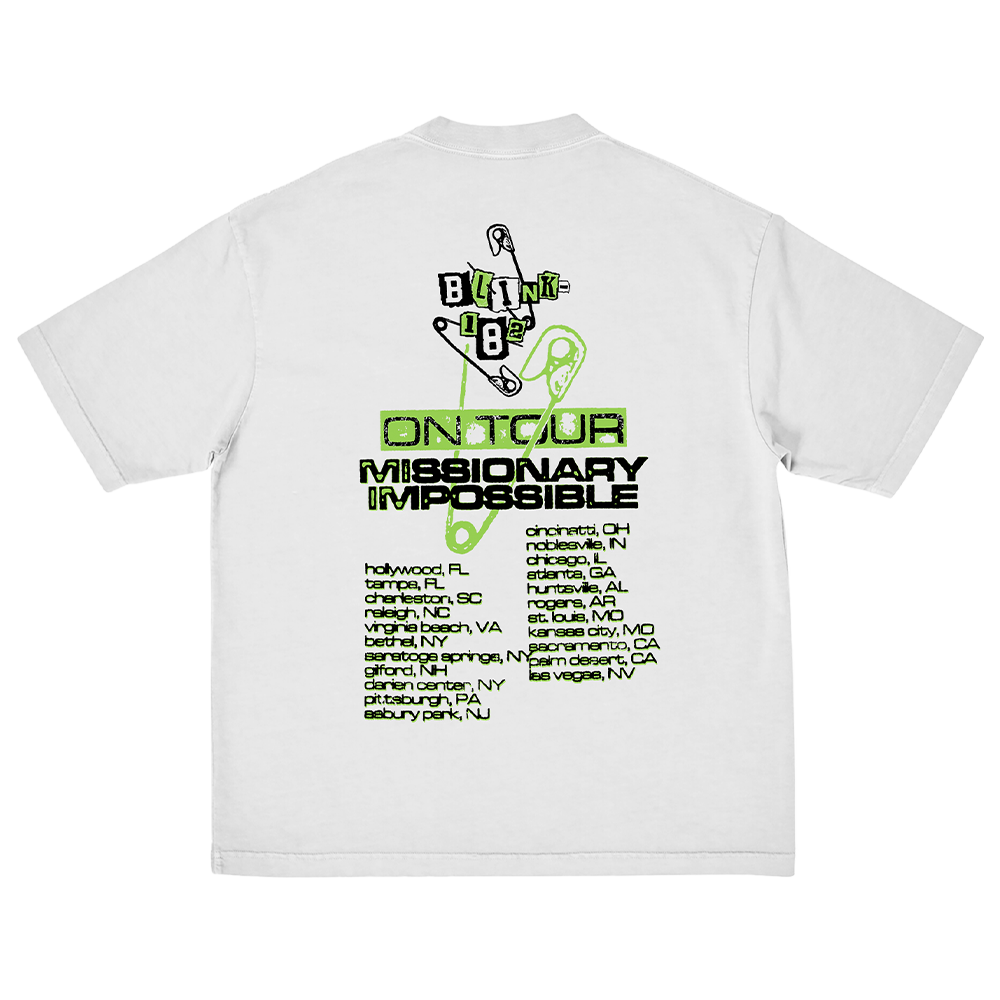White Skull 2025 Tour Tee - blink-182 Official Store White Skull 2025 Tour Tee - blink-182 Official Store